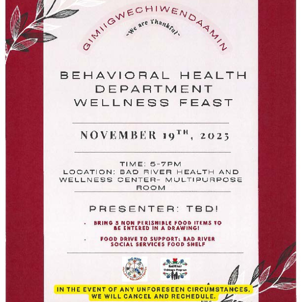 Behavioral Health Department Wellness Feast