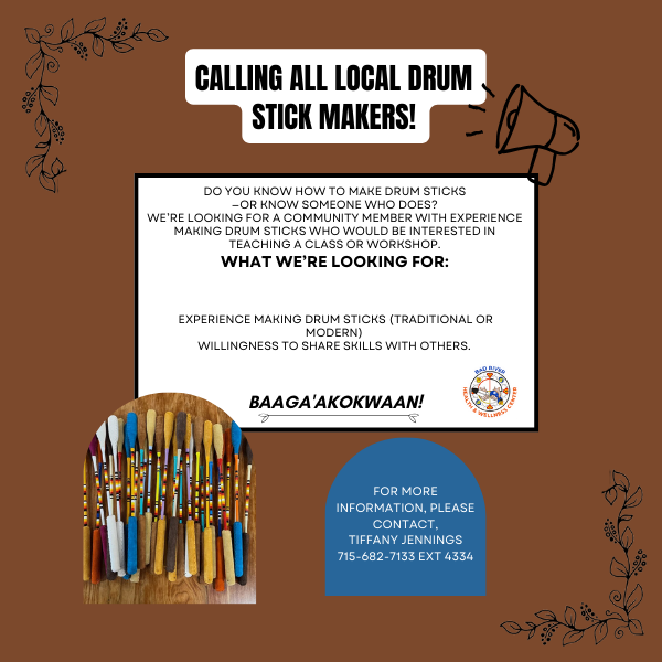 Calling All Local Drum Stick Makers!