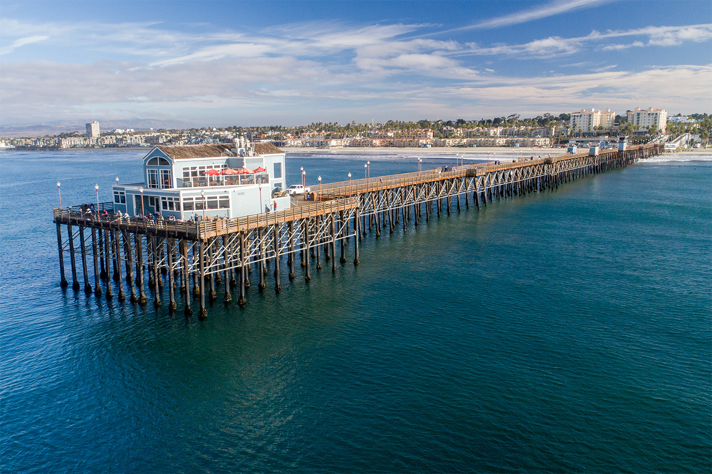 The current oceanside pier.