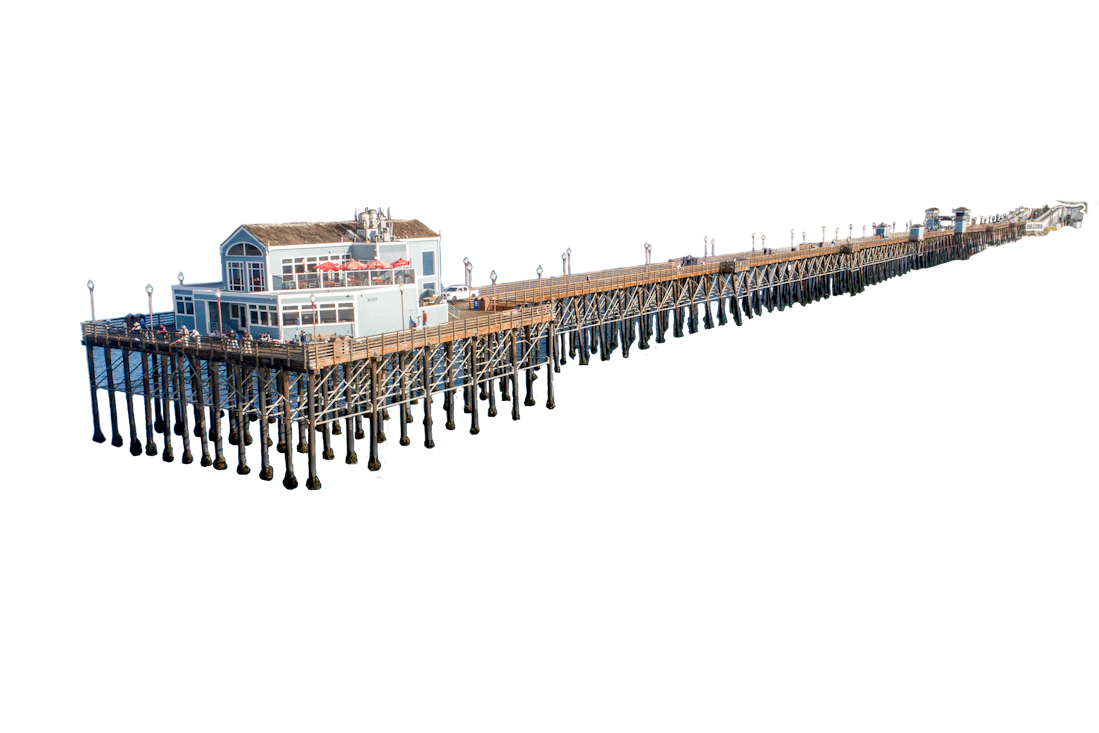 A cut out image of the current Oceanside pier.