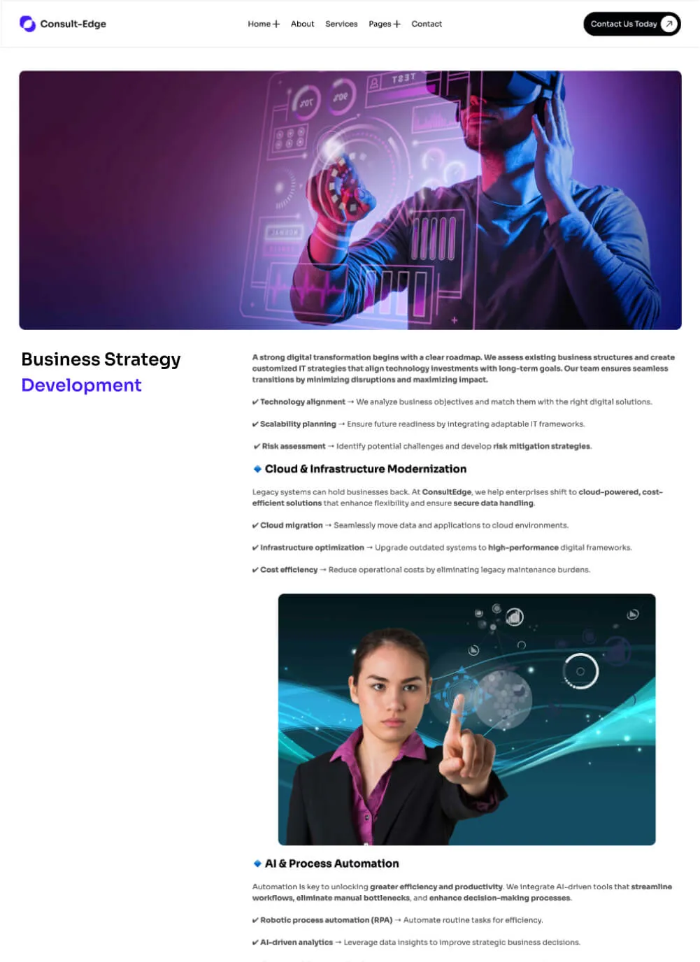 Page for Consult-Edge