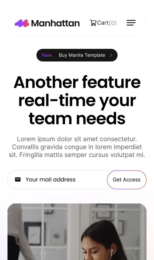 SaaS Webflow Template - Manhattan - Created by Wedoflow.com and Azwedo.com