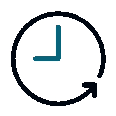 Wired clock icon
