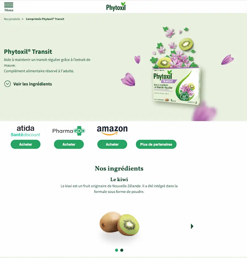 Landing Page Ecommerce vers Amazon