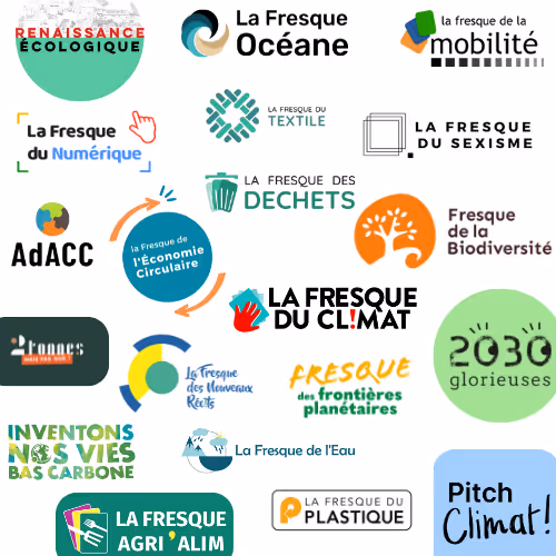 La Fresque de l'Economie Circulaire fait partie d'une communauté de fresques en France et à l'international