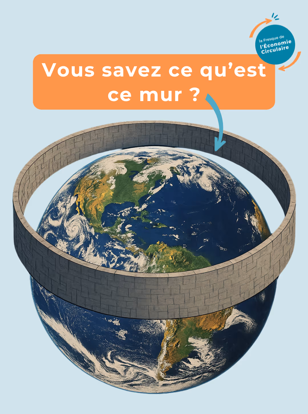 La Fresque de l'Economie Circulaire présente en image le concept du Mur des ressources.