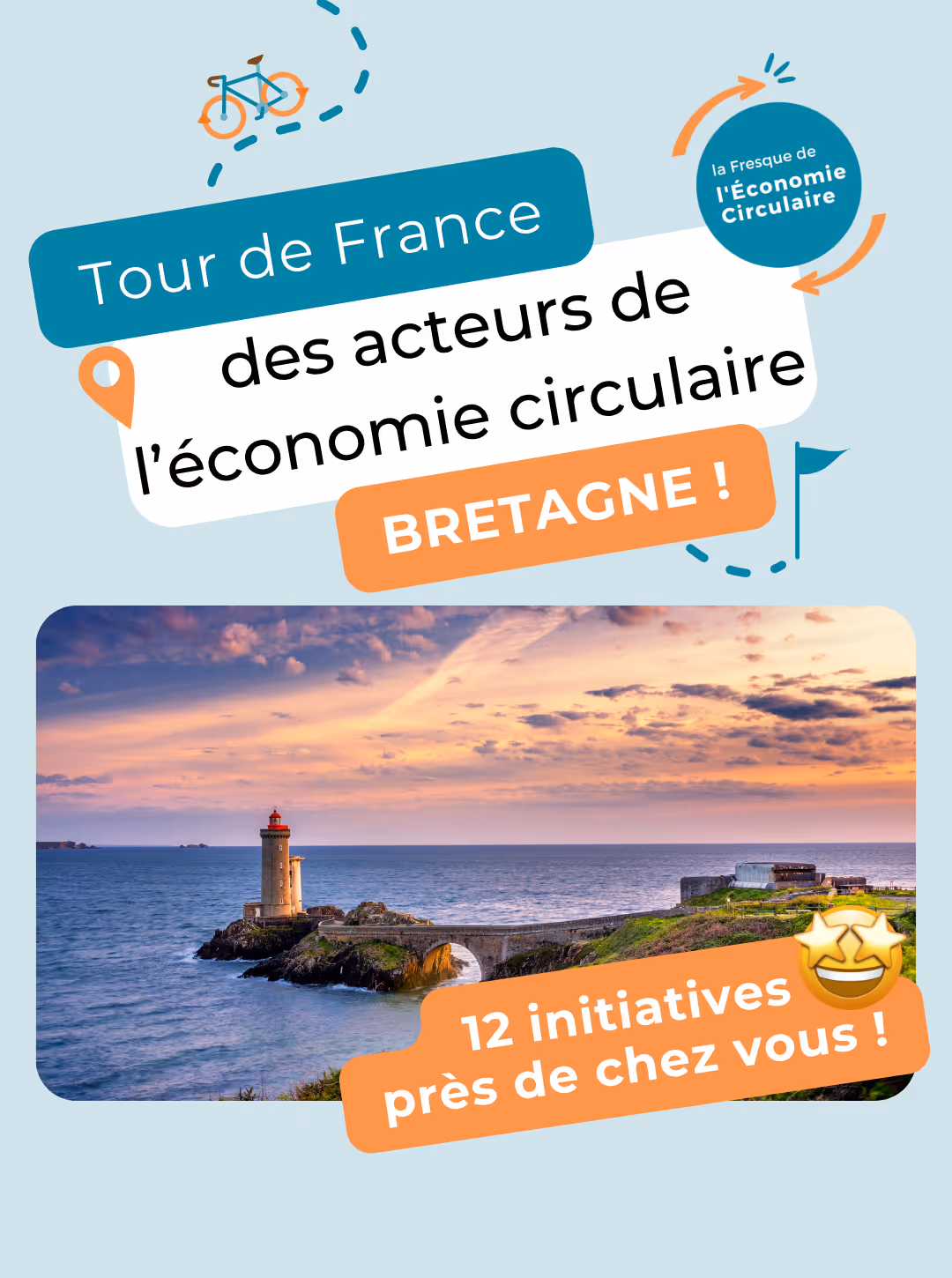 La Fresque de l'Economie Circulaire présente une sélection de solutions circulaires en Bretagne
