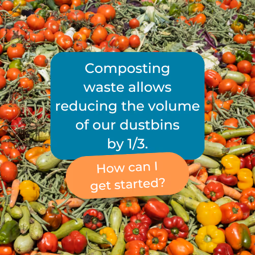 Composting waste can reduce the volume of garbage by a third