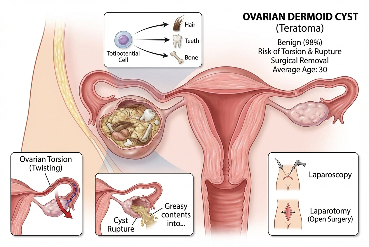 Dermoid cyst of the ovary