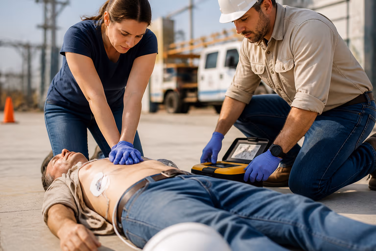 Corpus Christi AED Response After Odem Electric Shock