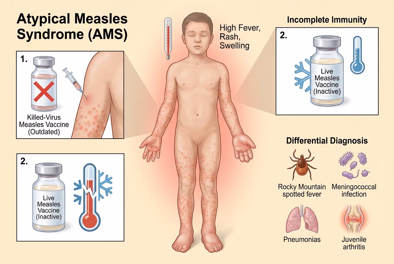 Atypical measles syndrome (AMS)