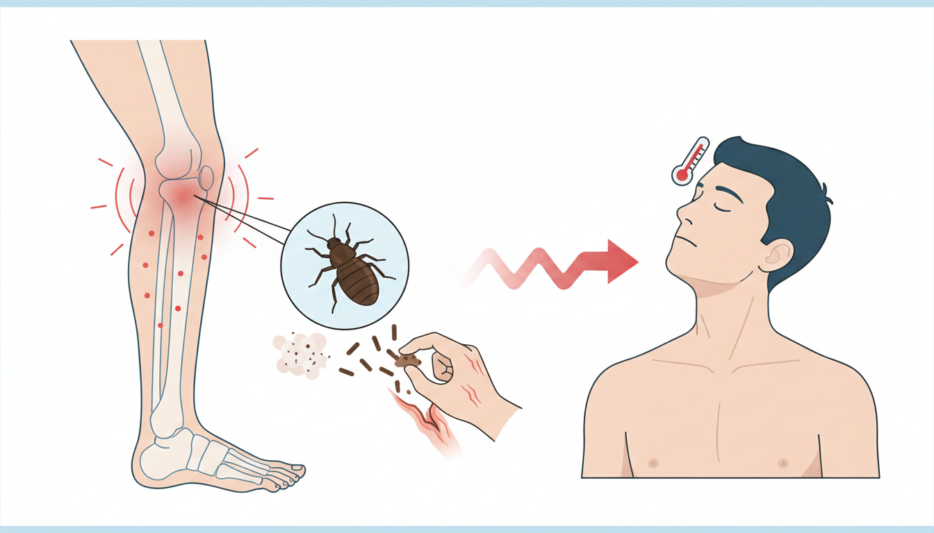 Fever, shin bone