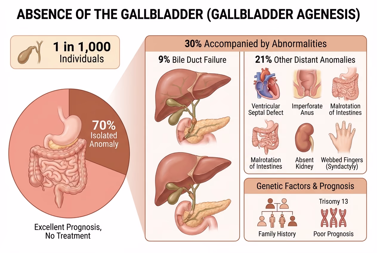 Gallbladder absence