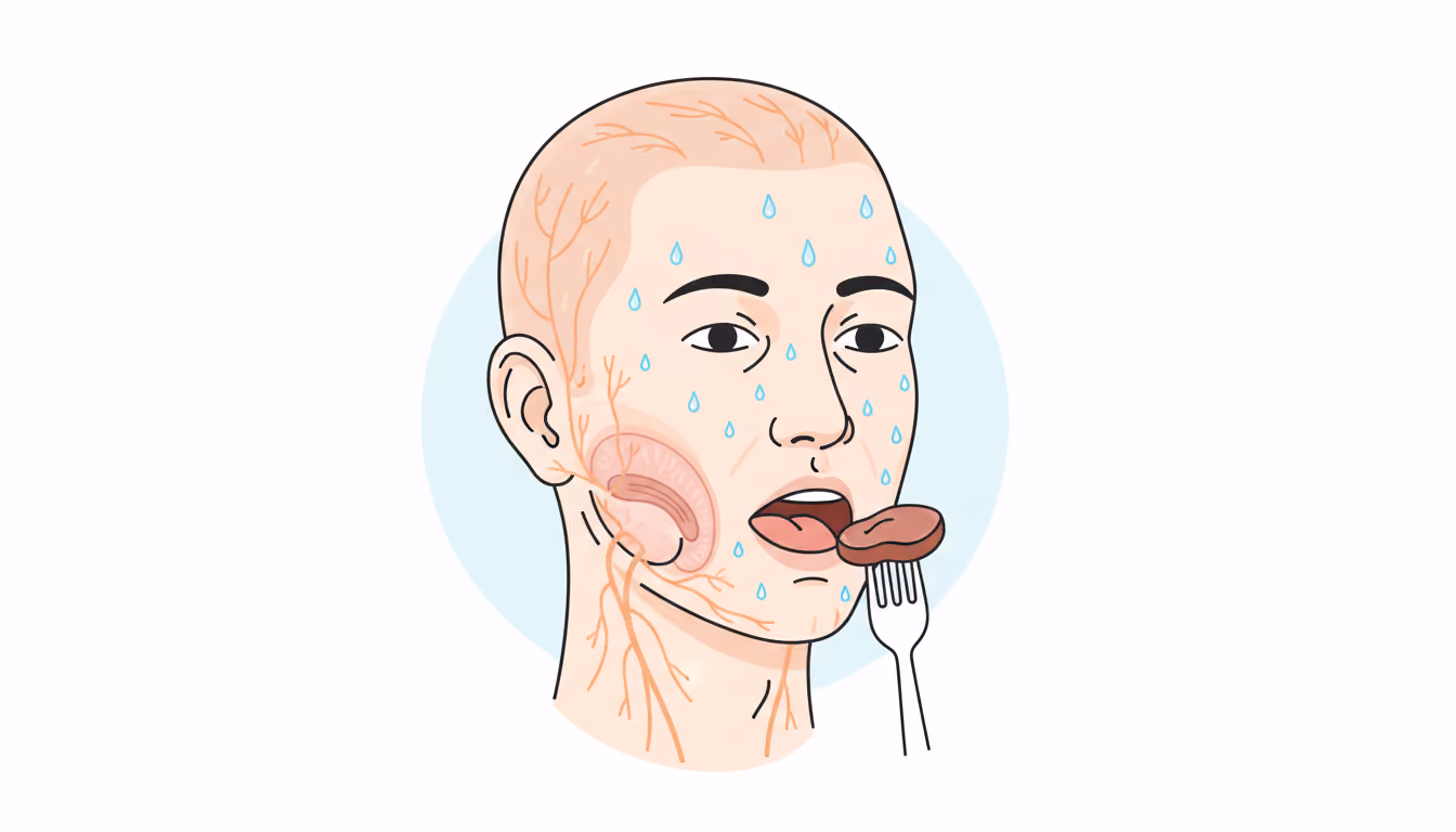 Gustatory sweating