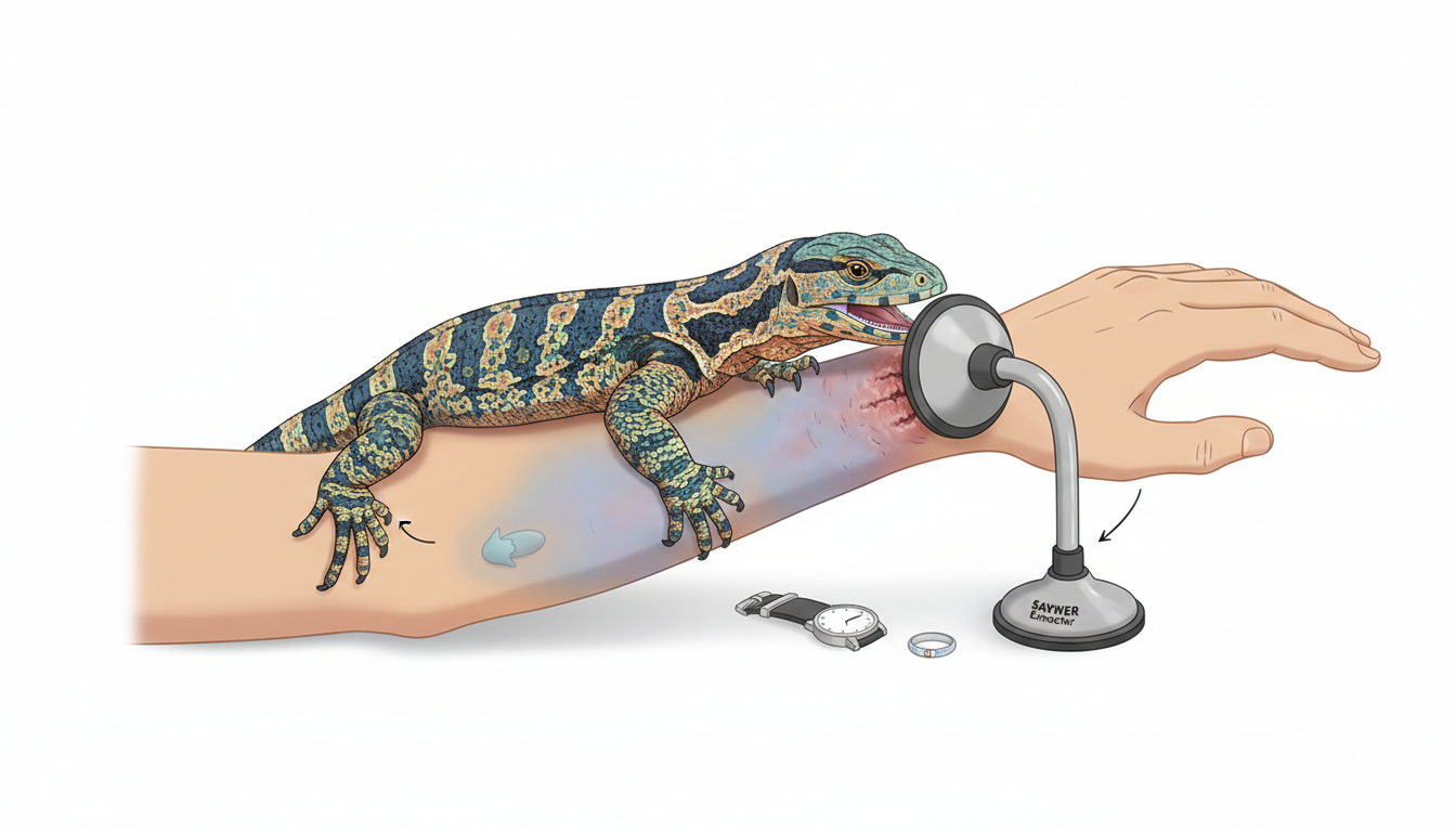 Lizard bite