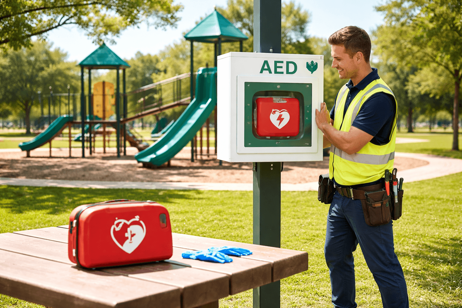 Carrollton AED Installation Expands Park Emergency Readiness