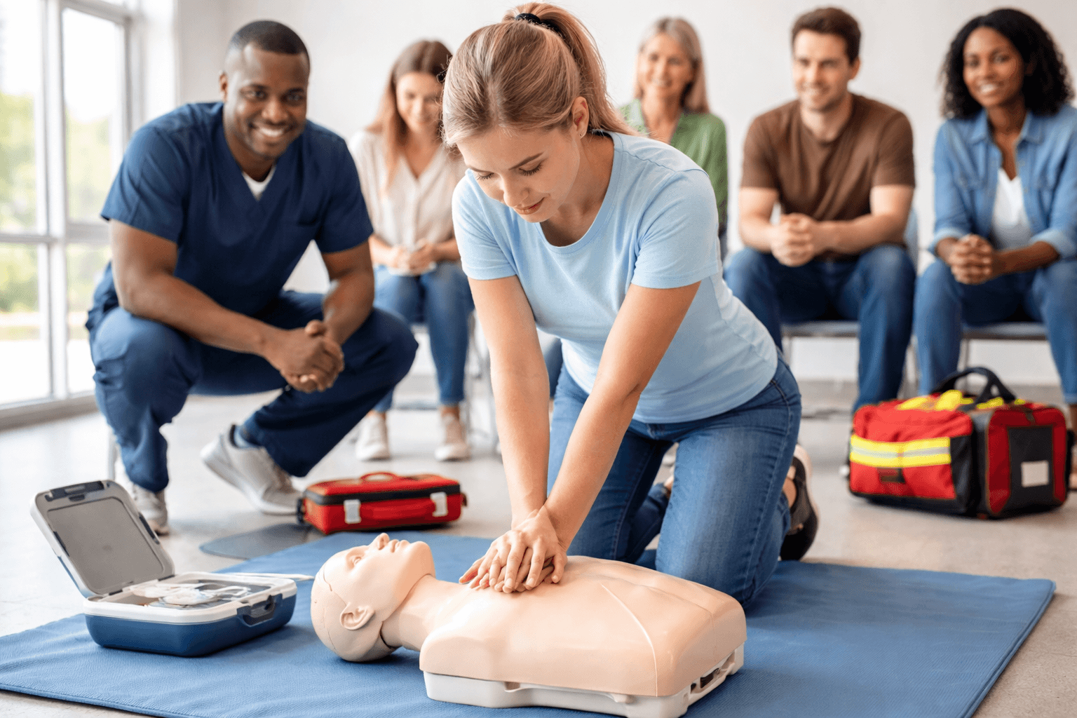 CPR Training in Dayton: Kiosk Lessons
