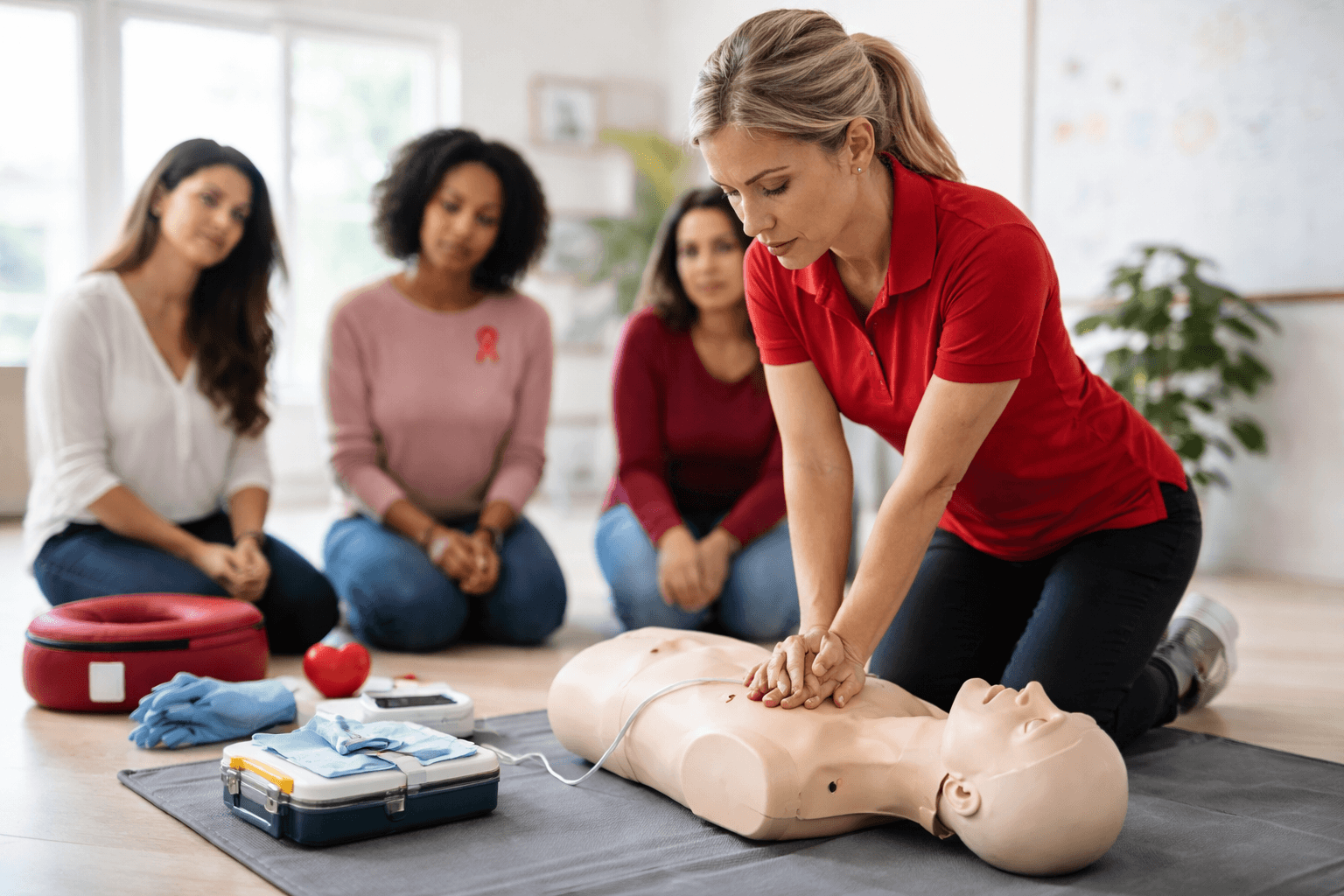 CPR Education in Midland and Local Go Red for Women Efforts
