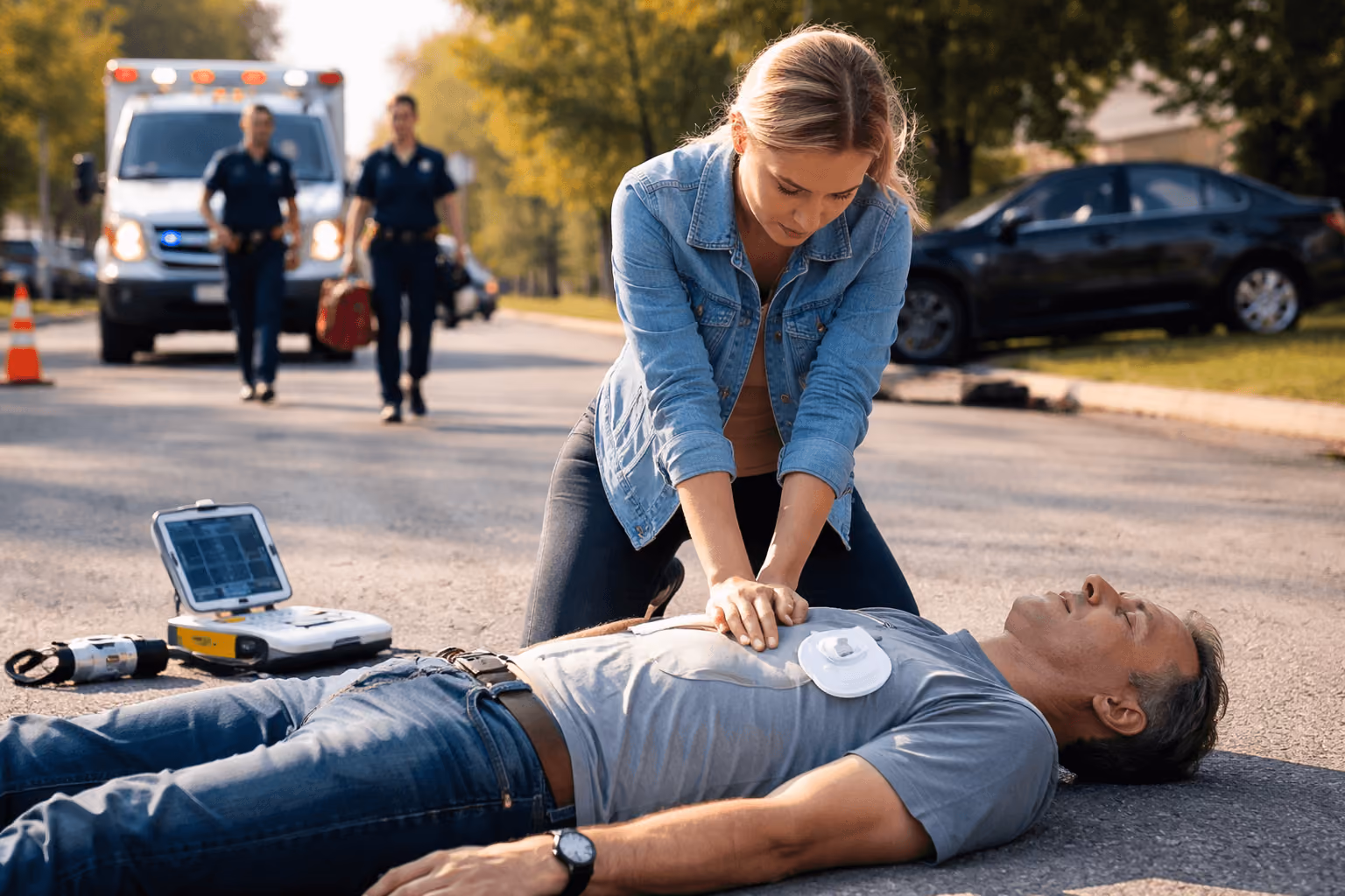 CPR in Midland After a Pedestrian Crash on Midland Drive