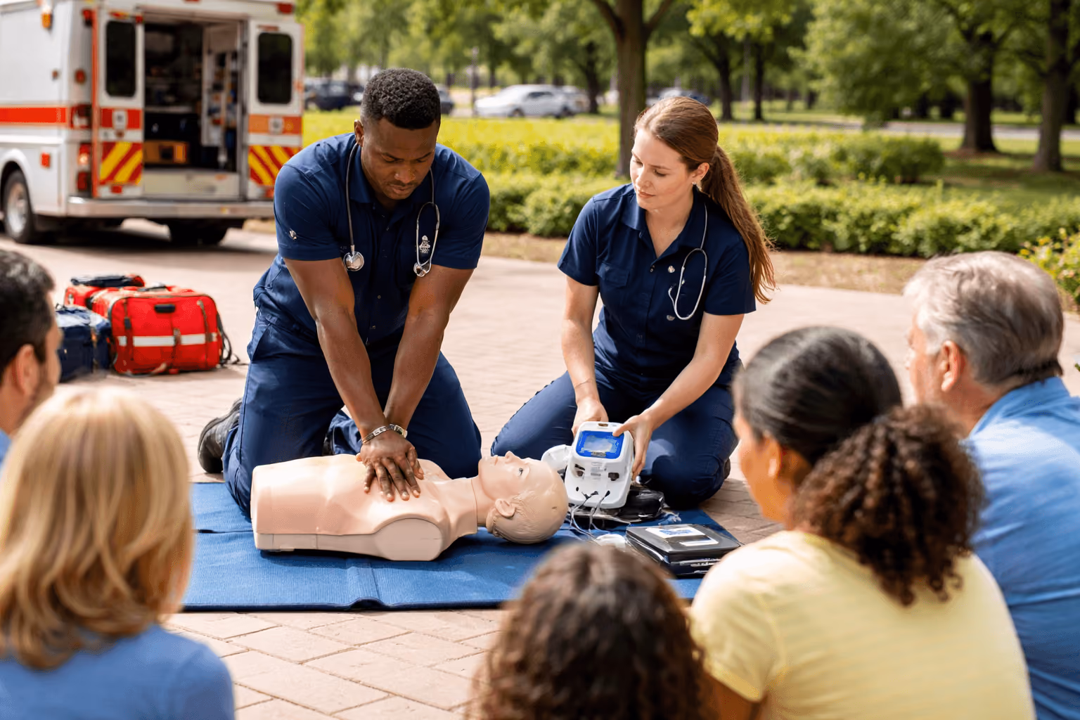 CPR Demonstration Dayton for Heart Month Awareness