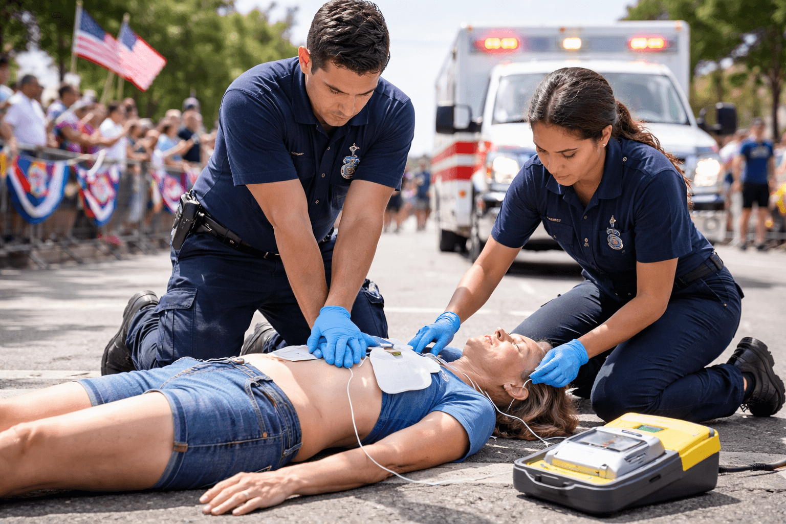 Corpus Christi AED Response After Parade Collapse