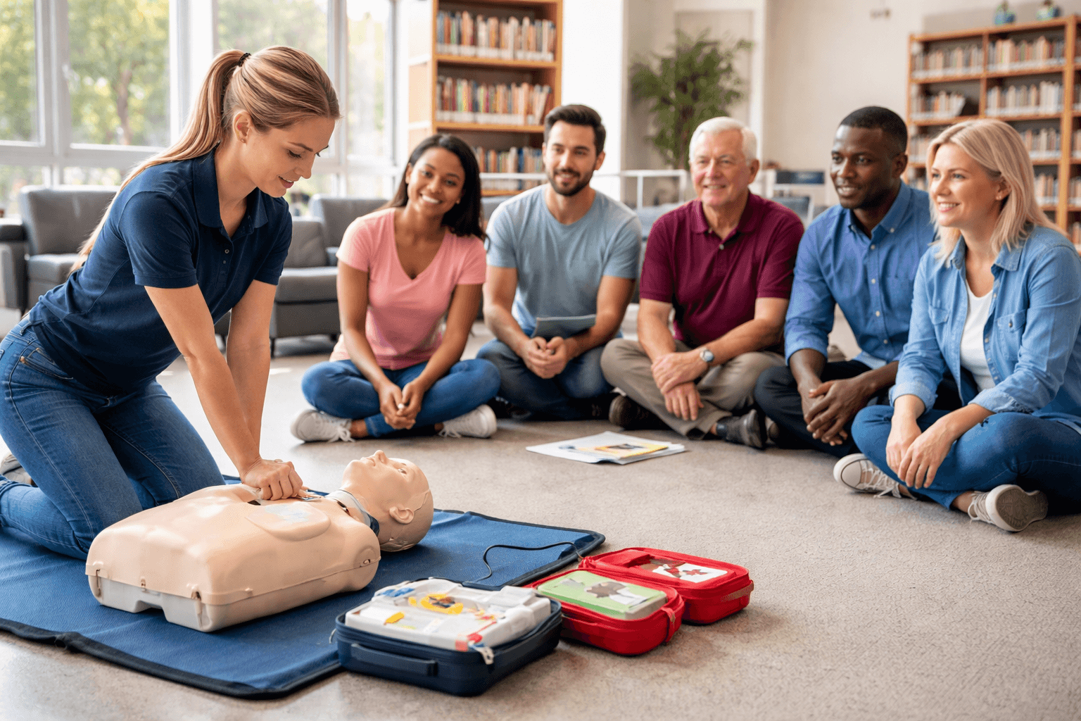 CPR Training in Fort Worth at Golden Triangle Library