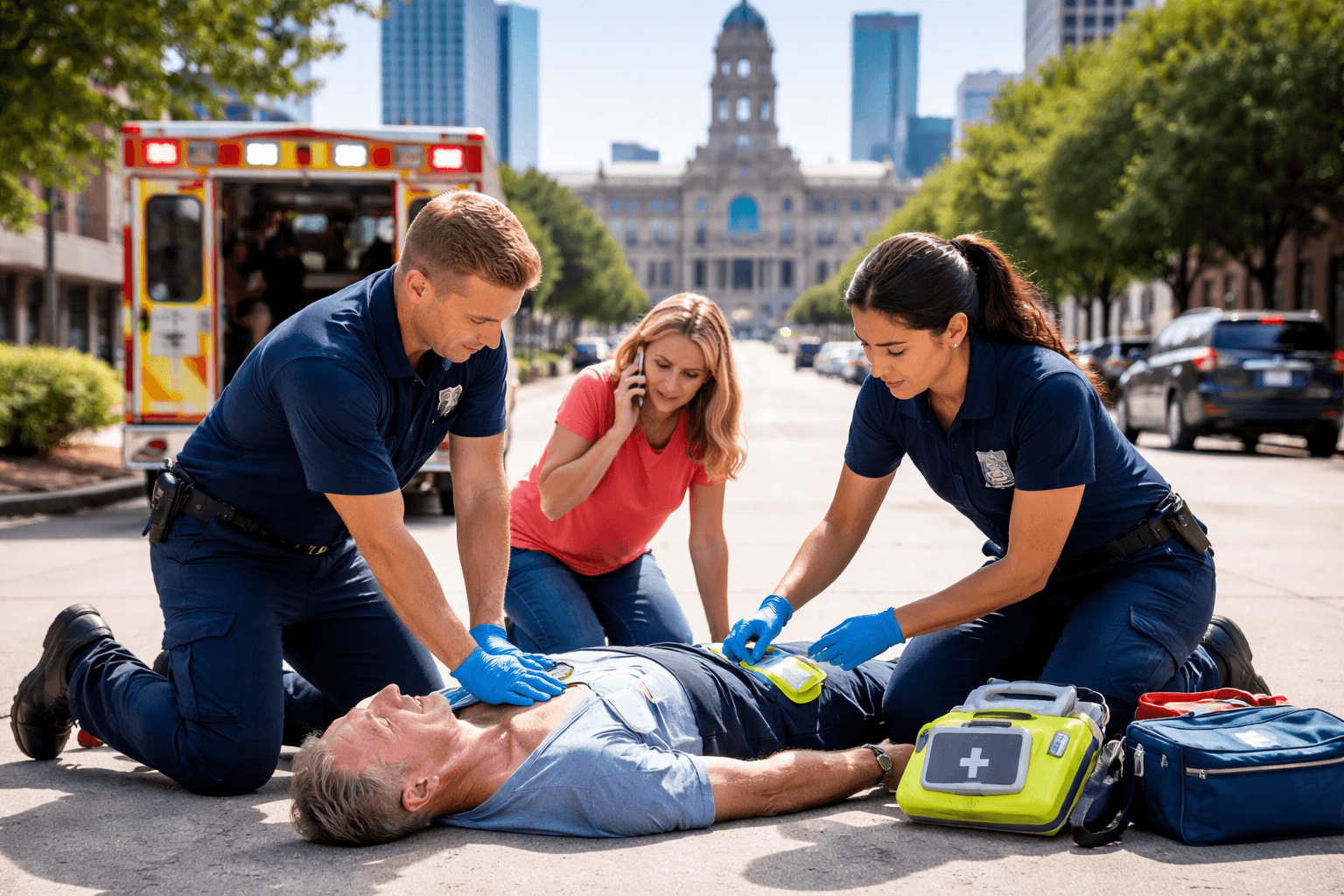 Fort Worth CPR Rescue After Rollover Response