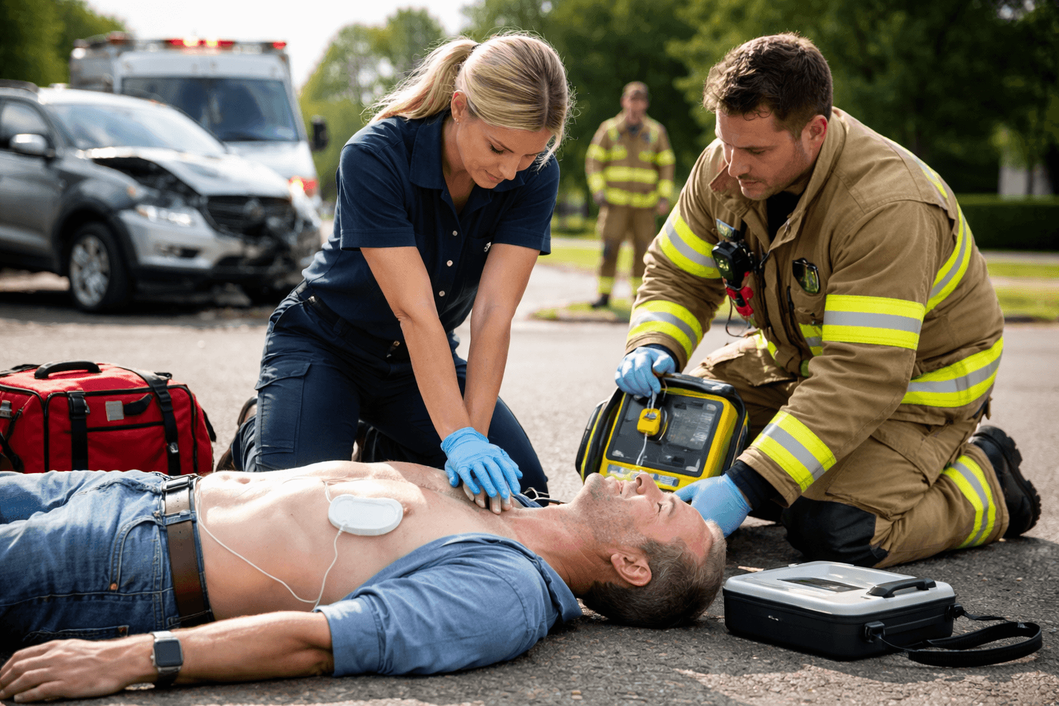 CPR in Fort Worth After a Rhome Crash