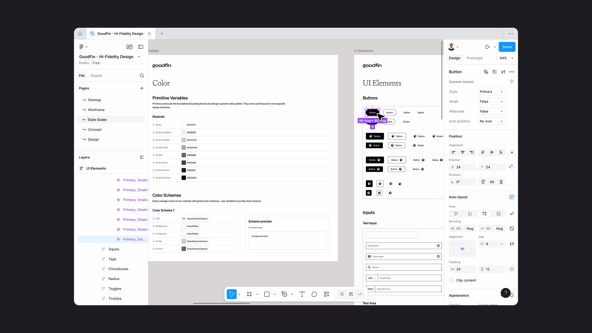 A screenshot of Figma components