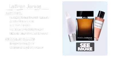 Favourite fragrances of LeBron James