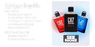 Favourite fragrances of Cristiano Ronaldo