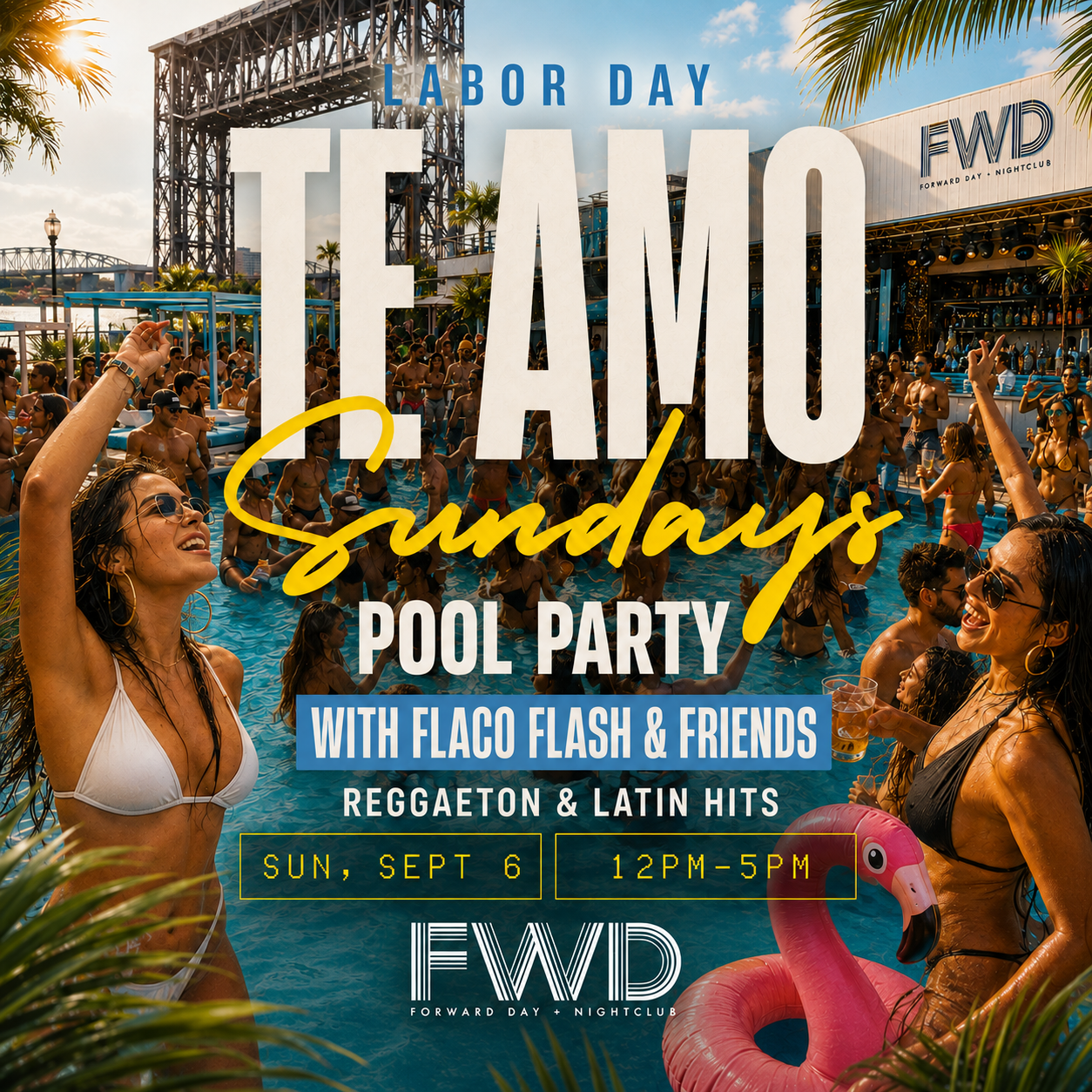 TE AMO LABOR DAY POOL PARTY