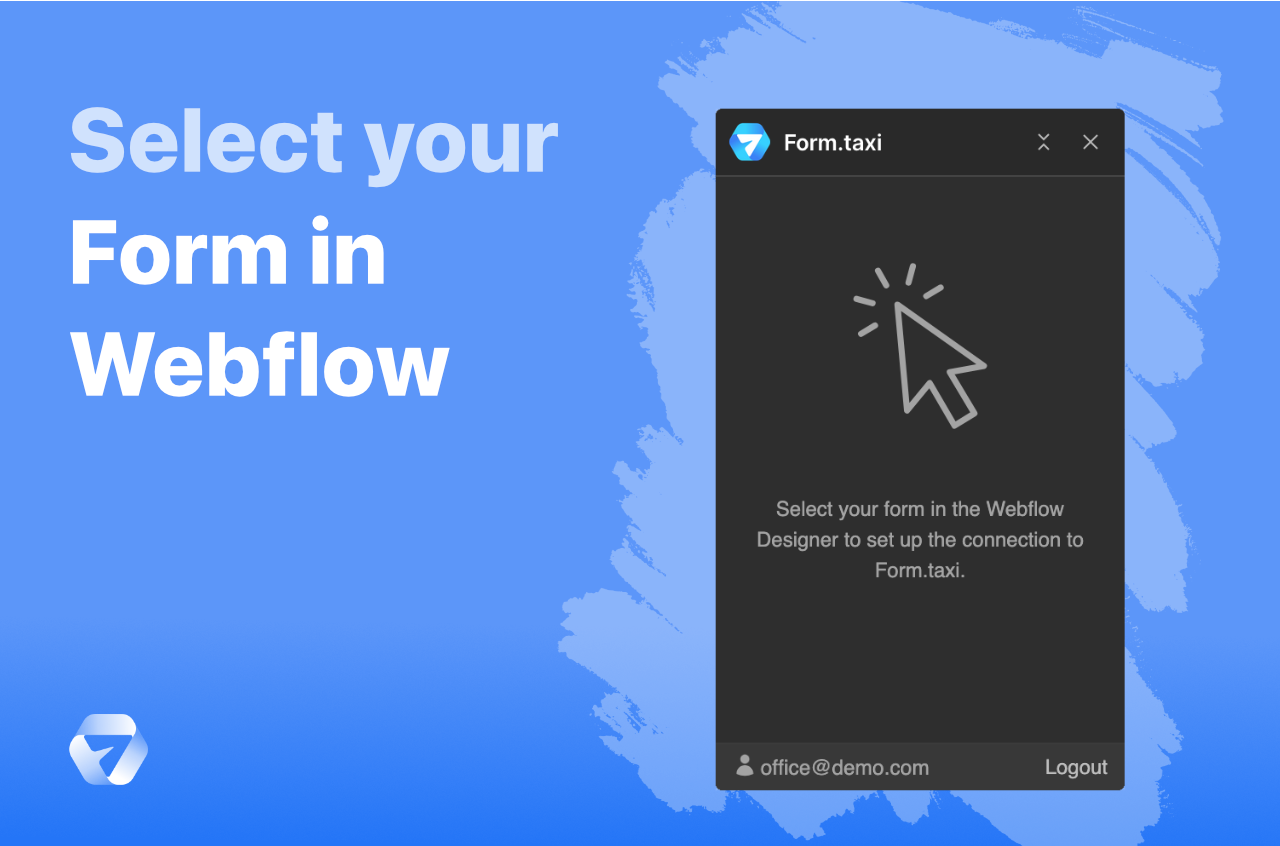 Select your Form in Webflow
