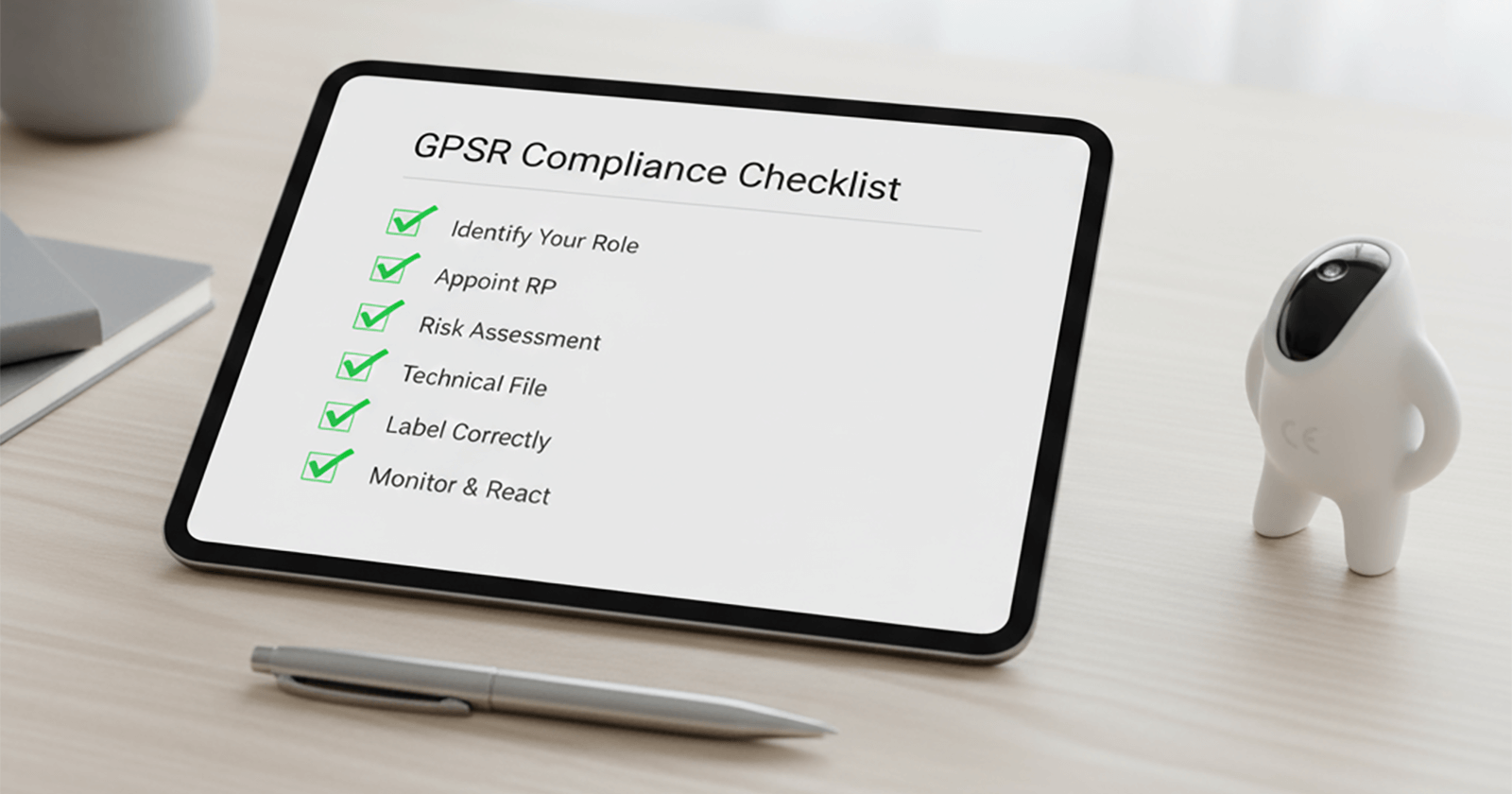 Ingeniero en una fábrica de acero que utiliza una interfaz de realidad aumentada para ver un pasaporte digital de producto (DPP) con métricas ESG, datos de trazabilidad y código QR para cumplir con el reglamento ESPR 2026 de la UE.