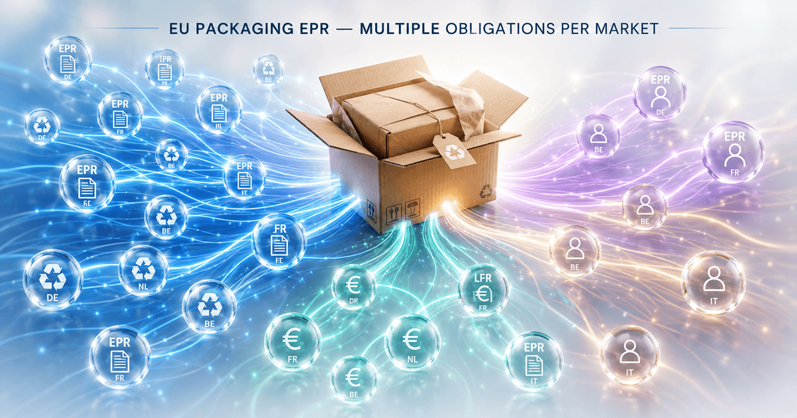 EU packaging EPR obligations splitting across multiple national registers and producer roles per market under PPWR 2026