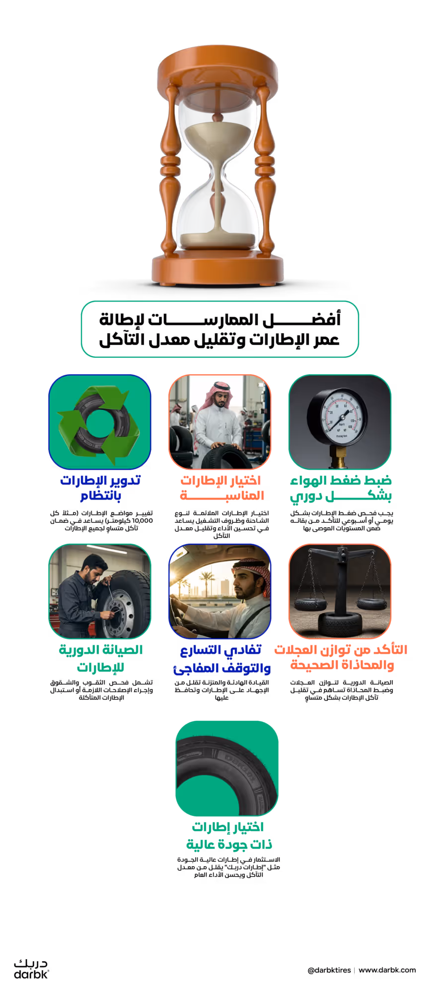 إطالة عمر الإطارات