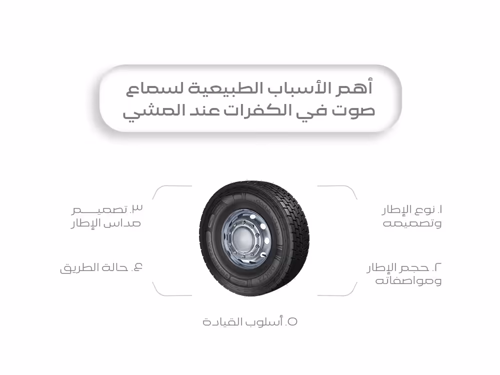 أهم الأسباب الطبيعية لسماع صوت في الكفرات عند المشي
