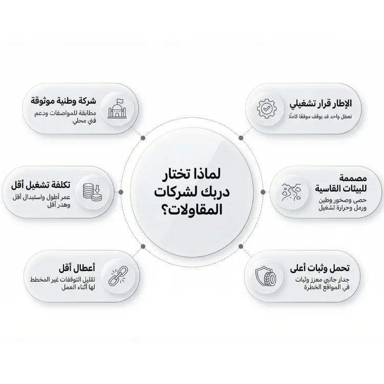 لماذا إطارات دربك مناسبة تحديداً لشركات المقاولات