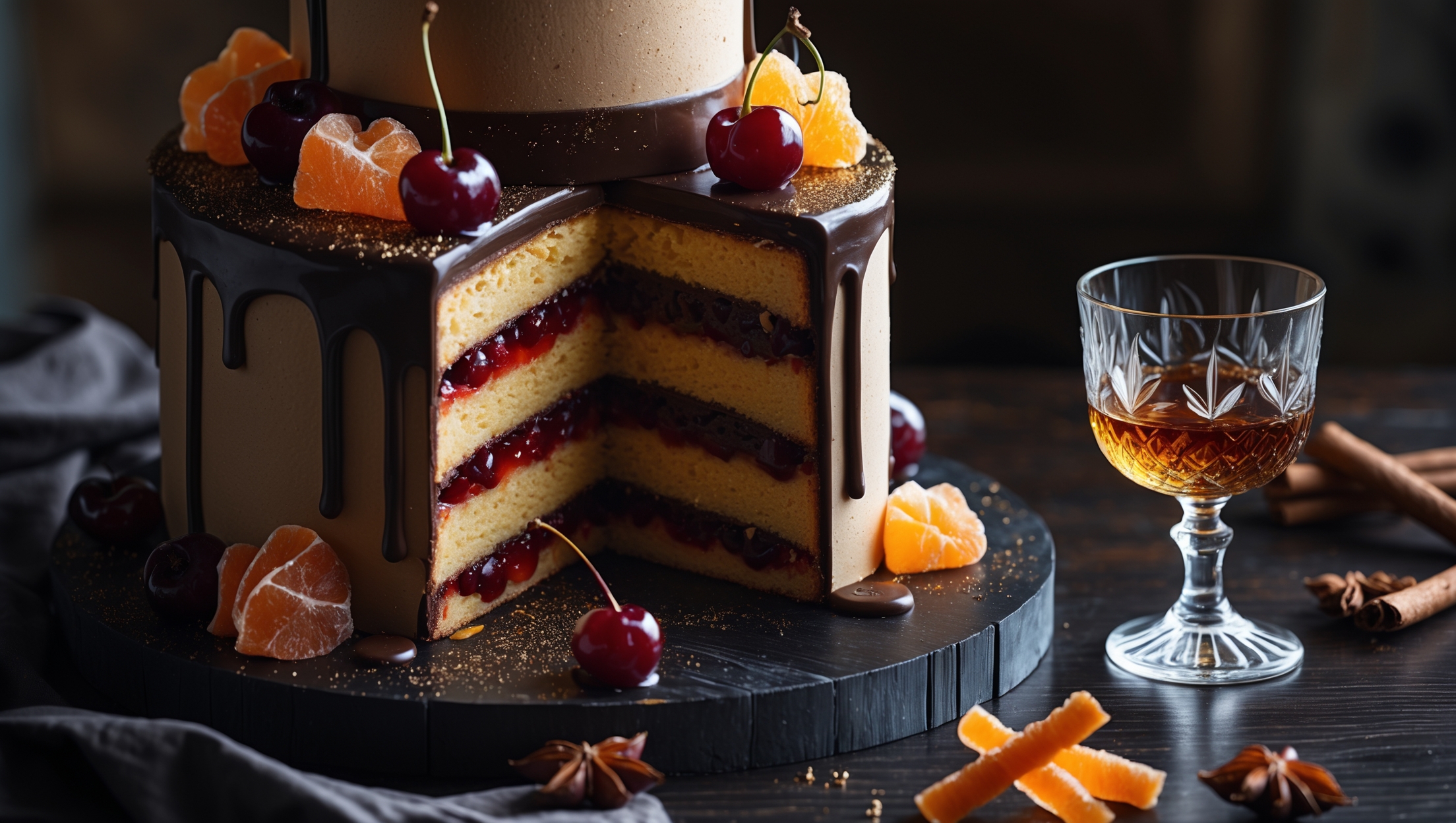 Elegant celebration cake for sweet baking inspiration