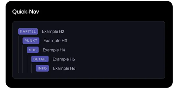 Navigation und CMS-Struktur im Webflow-Editor