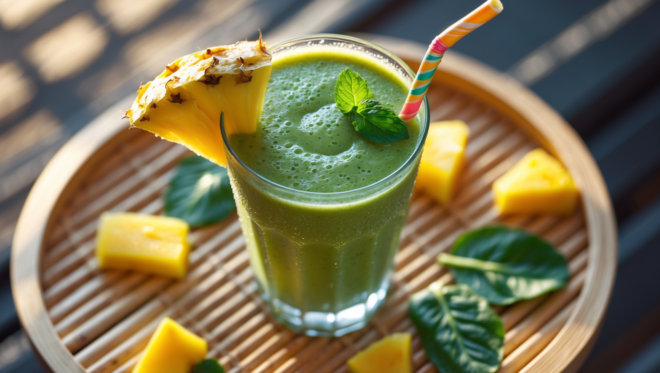 Refreshing homemade drink served in a glass