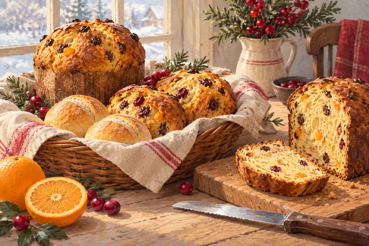Christmas Breads, Buns & Sweet Rolls for Holiday Baking