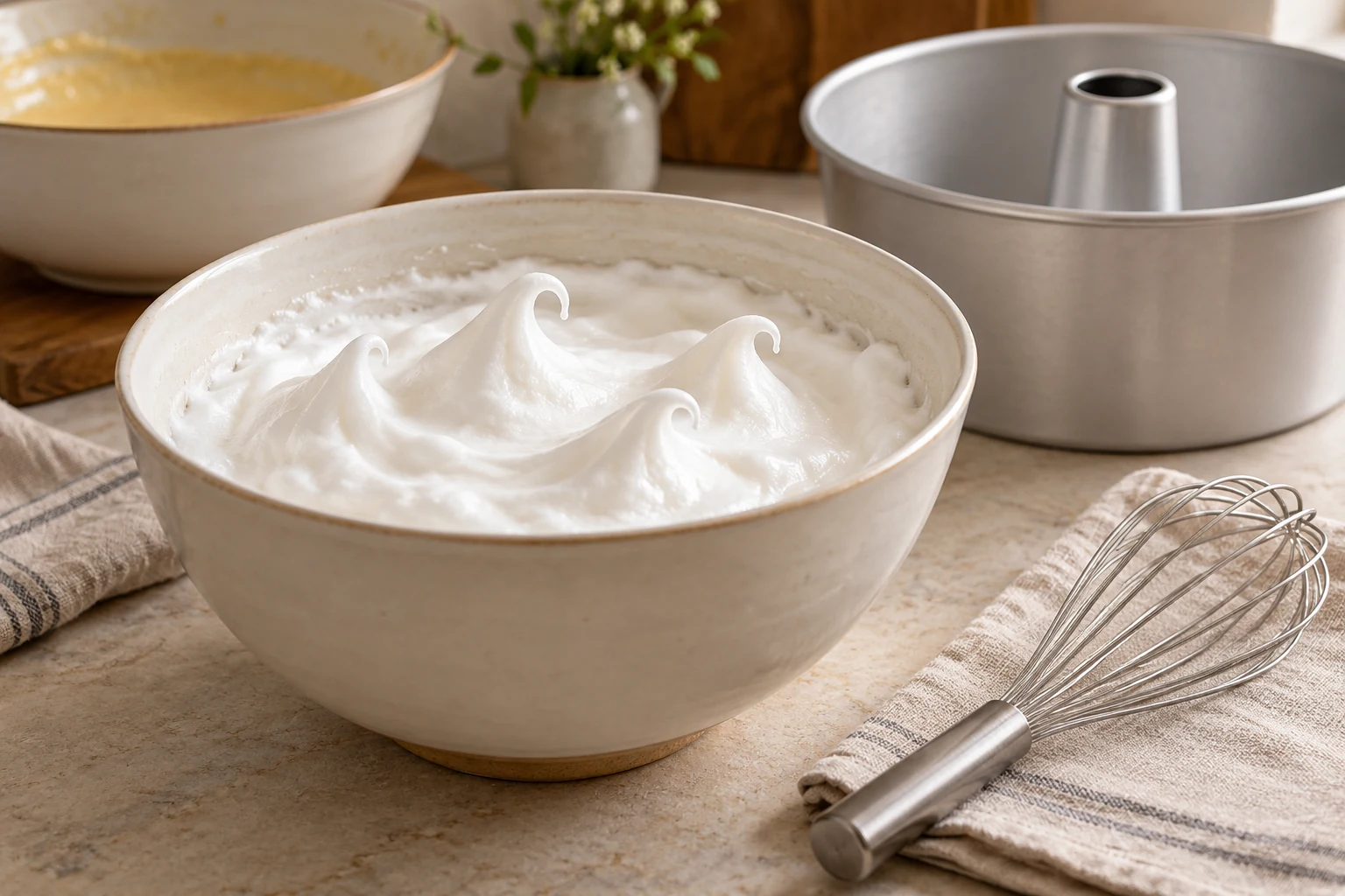 Soft-Peak Egg Whites by the Window