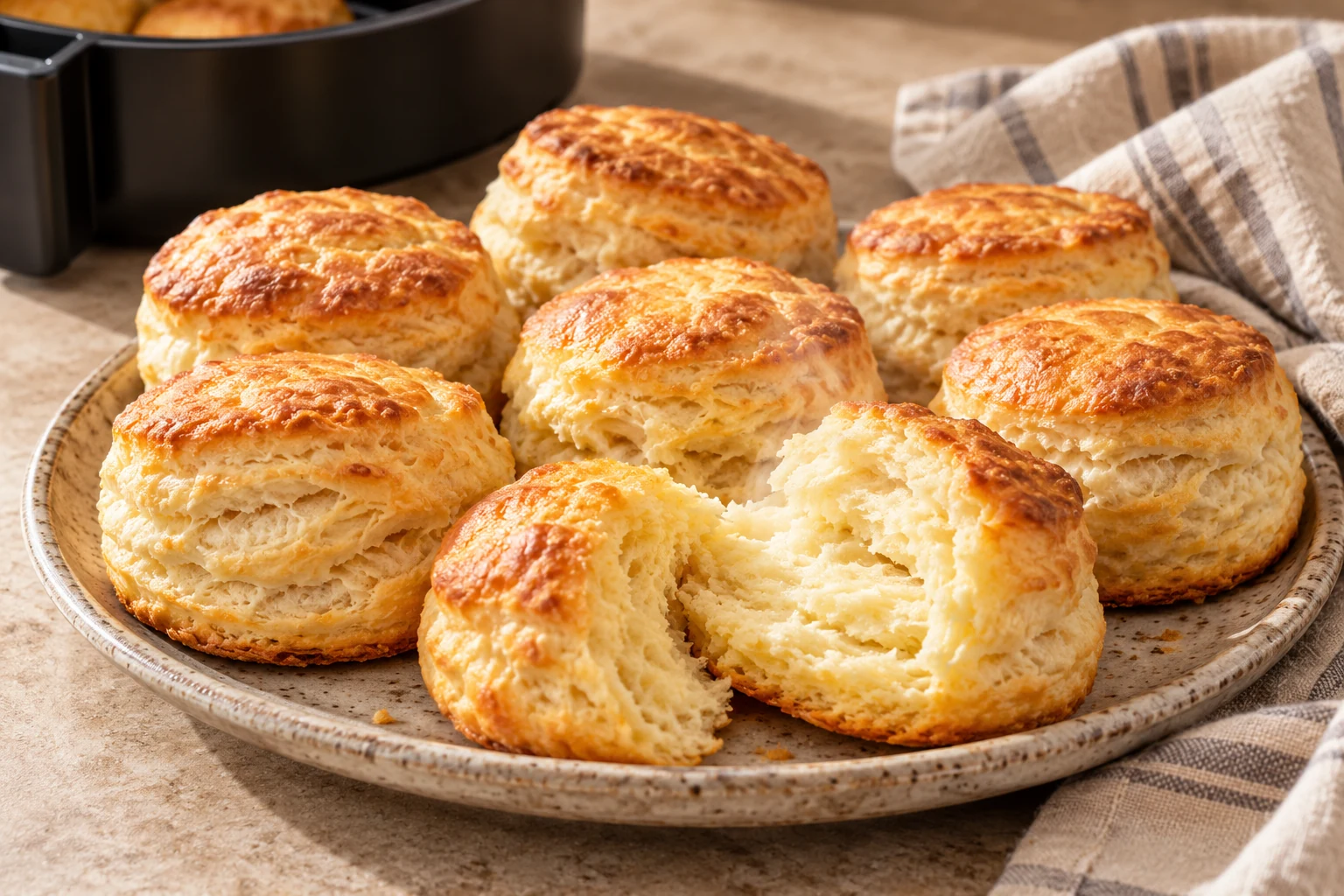 Air Fryer Biscuits — approved finished-recipe photograph.