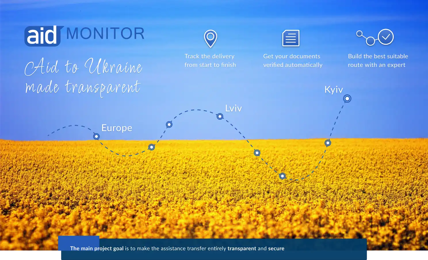 Webbplattform för humanitärt stöd i Ukraina – UX/UI design och webbutveckling med fokus på tillgänglighet