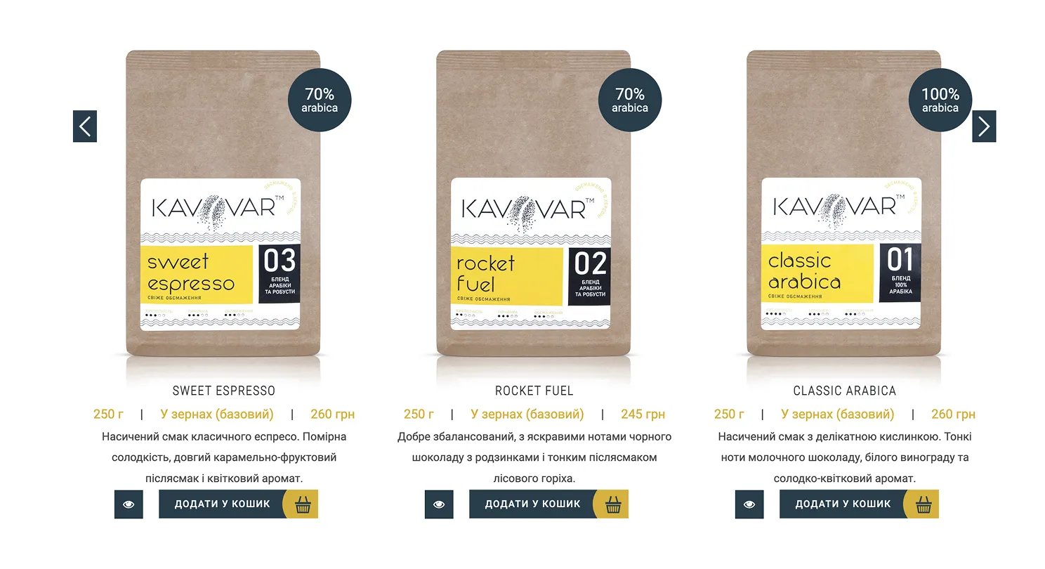 Responsiv WordPress-webbplats för kafferosteri med modern design och tydlig navigation. Internet köping