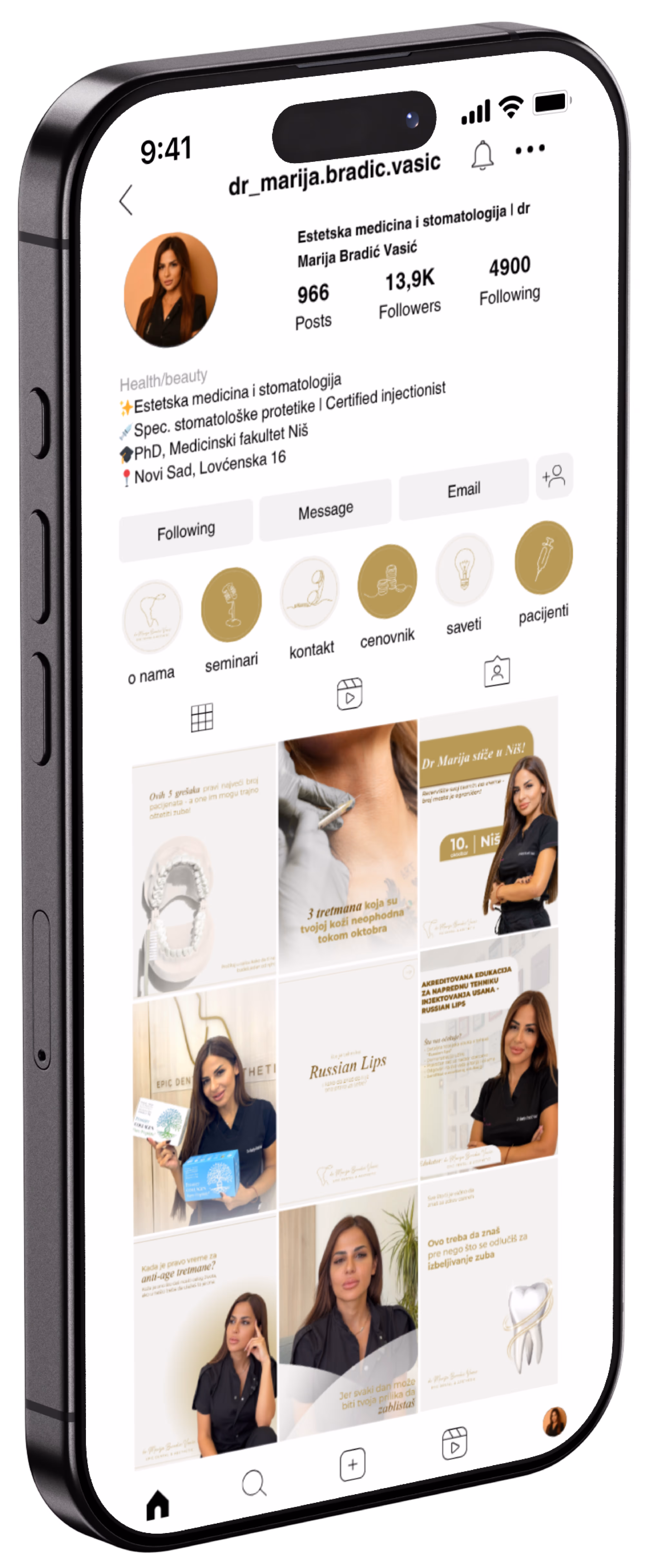 dr Marija Bradić Vasić - privatna stomatološka ordinacija Novi Sad - stomatologija i estetska medicina