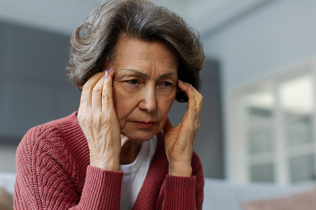 Woman feeling dehydrated