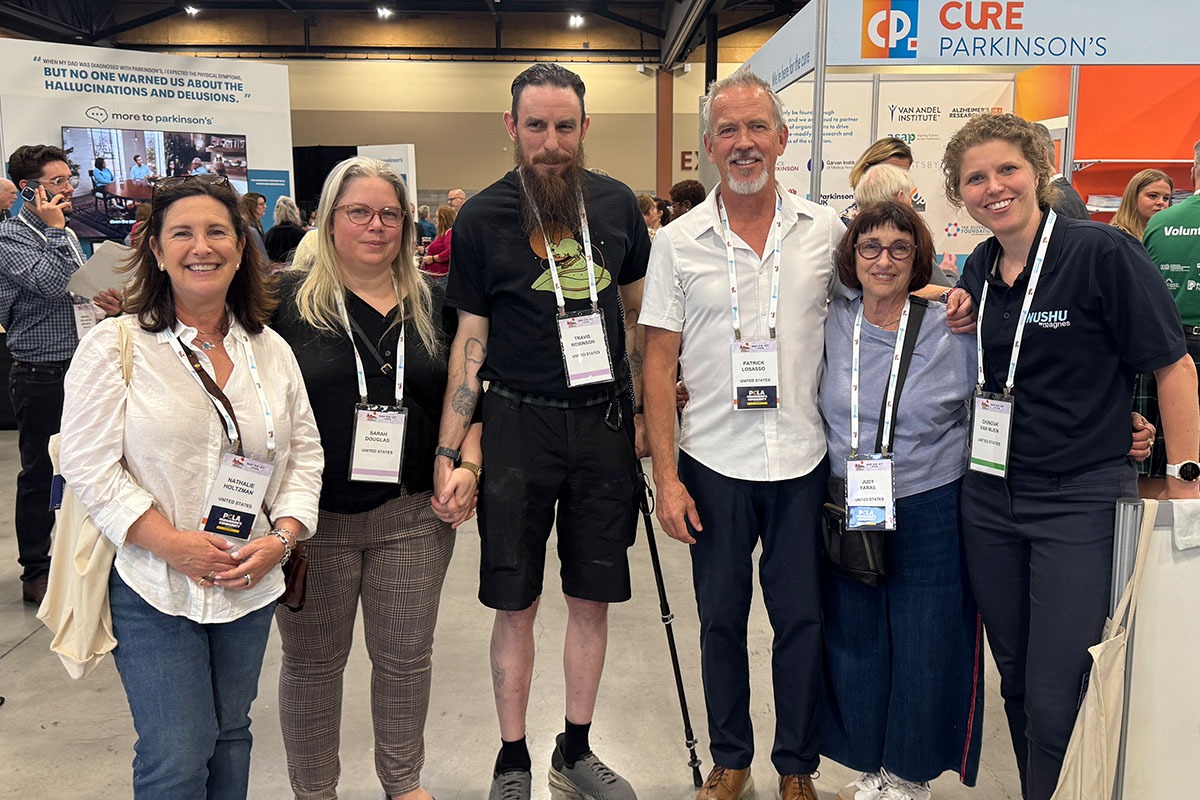 From left to right: Nathalie Holtzman (PCLA Community Engagement Director), Sarah Douglas, Travis Robinson, Patrick LoSasso (PCLA President), Judy Yaras (PCLA VP), Chinouk Van Nijen (Nushu)