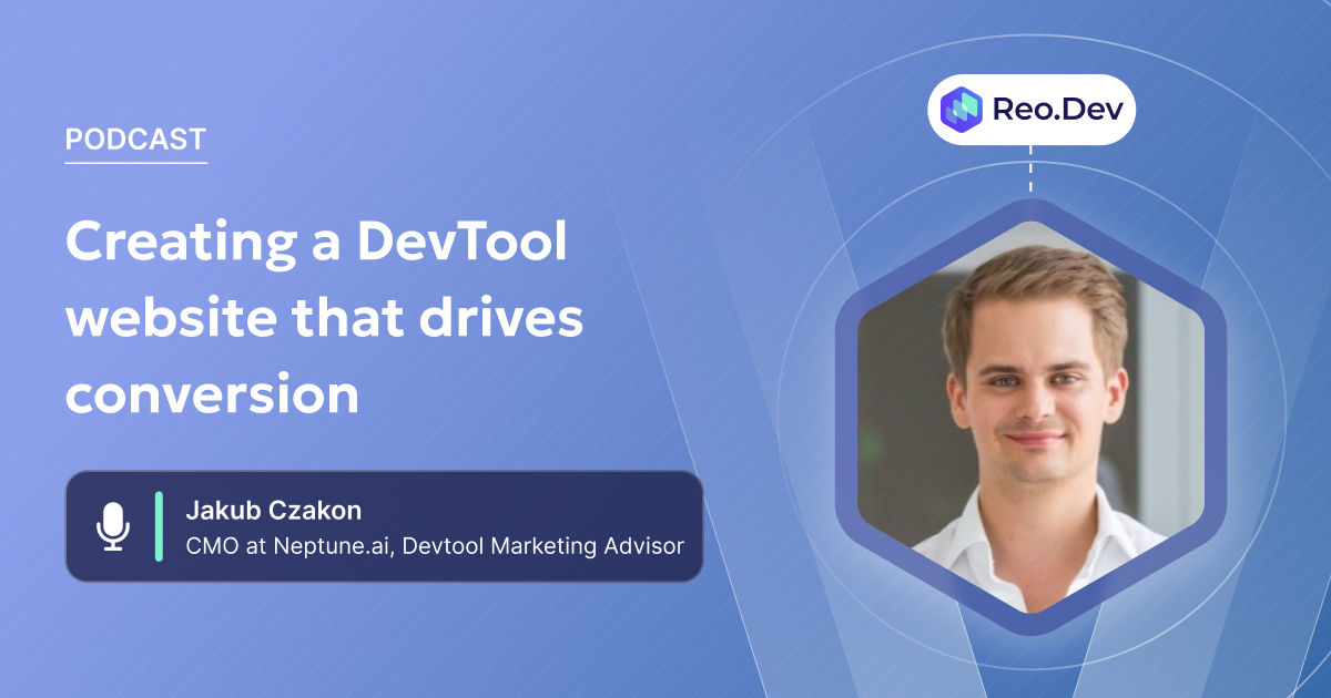 Creating a DevTool website that drives conversion - Reo.Dev DevGTM Brew Podcast Thumbnail